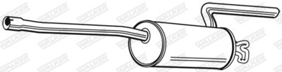 Rear Muffler WALKER 16265