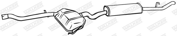 WALKER 16274 Rear Muffler