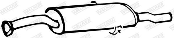WALKER 16284 Rear Muffler