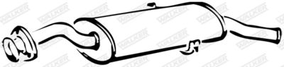 Rear Muffler WALKER 16287