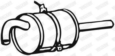 Rear Muffler WALKER 16317
