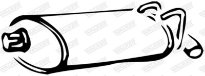 Rear Muffler WALKER 16354