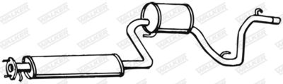 Rear Muffler WALKER 16391