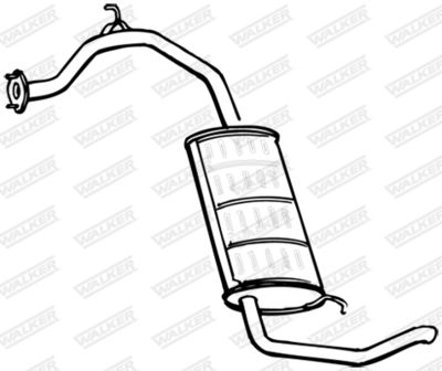 Rear Muffler WALKER 16436