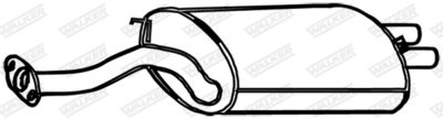 Rear Muffler WALKER 16443