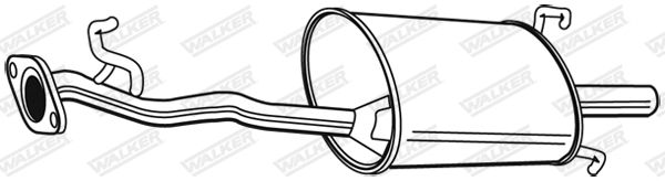 WALKER 16449 Rear Muffler