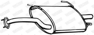 Rear Muffler WALKER 16572