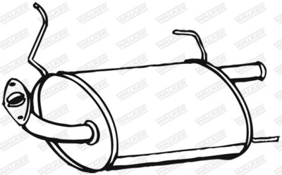 Rear Muffler WALKER 16596