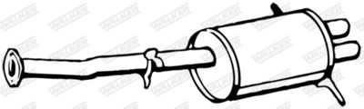 Rear Muffler WALKER 16652