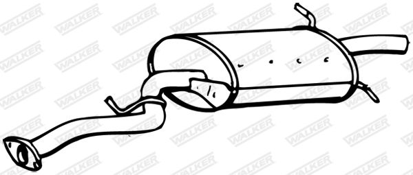 WALKER 16658 Rear Muffler