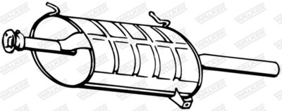 Rear Muffler WALKER 16678