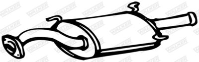 Rear Muffler WALKER 16714