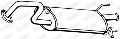 Rear Muffler WALKER 16726