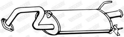 Rear Muffler WALKER 16735
