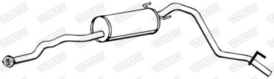 Rear Muffler WALKER 16766