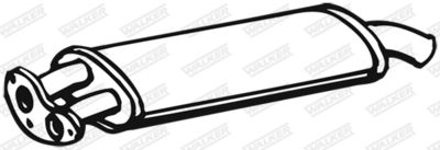 Front Muffler WALKER 16807
