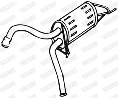 Rear Muffler WALKER 16809