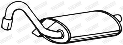 Rear Muffler WALKER 16824