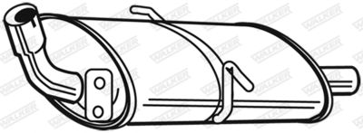 Rear Muffler WALKER 16836