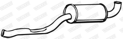 Centre Muffler WALKER 16839