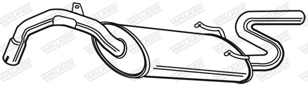 WALKER 16848 Rear Muffler