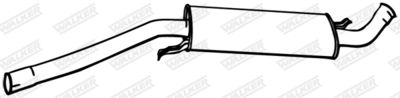 Centre Muffler WALKER 16872