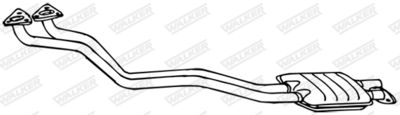Front Muffler WALKER 16897