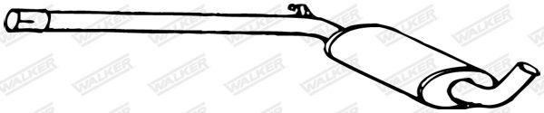 WALKER 16991 Centre Muffler
