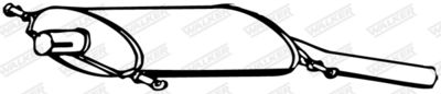 Rear Muffler WALKER 17018