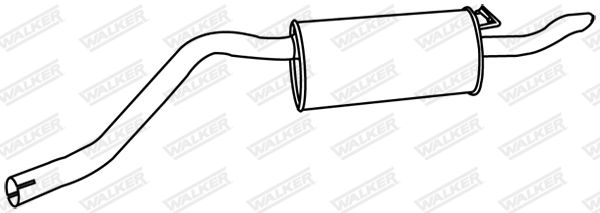 WALKER 17082 Rear Muffler