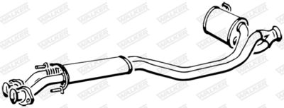 Centre Muffler WALKER 17120