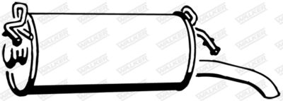 Rear Muffler WALKER 17138