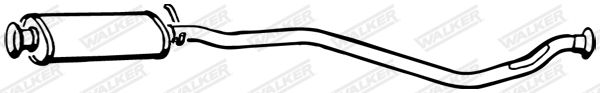WALKER 17158 Centre Muffler