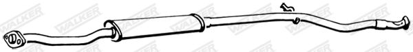 WALKER 17169 Centre Muffler