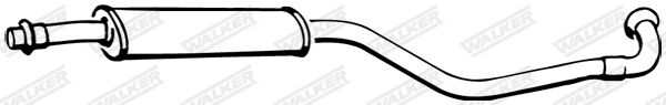 WALKER 17184 Front Muffler