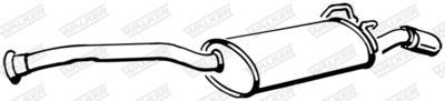 Rear Muffler WALKER 17208