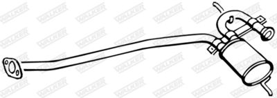 Centre Muffler WALKER 17242