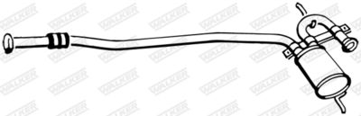 Centre Muffler WALKER 17249