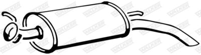 Rear Muffler WALKER 17269