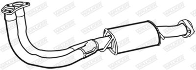Front Muffler WALKER 17300