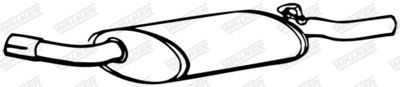 Rear Muffler WALKER 17302