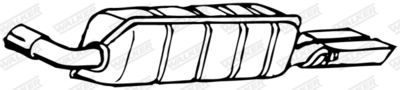 Rear Muffler WALKER 17327
