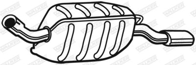 Rear Muffler WALKER 17331