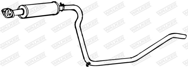WALKER 17337 Centre Muffler