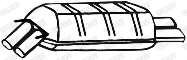 WALKER 17341 Rear Muffler