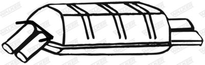 Rear Muffler WALKER 17341