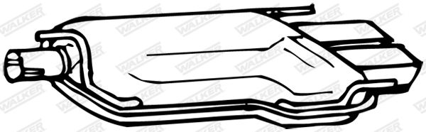 WALKER 17355 Rear Muffler
