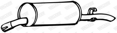 Rear Muffler WALKER 17366