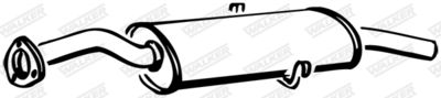 Rear Muffler WALKER 17444