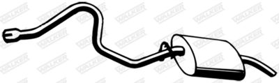 Rear Muffler WALKER 17479